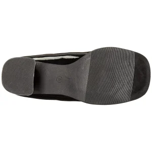 Noirs Verni 7,5 cm GOGO-150 bottines à talons épais stretch