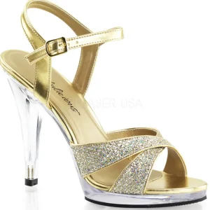 Or Etincelle 12 cm FLAIR-419G Sandales Femme a Talon