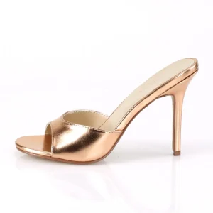 Or Rose 10 cm CLASSIQUE-01 mules talons hauts