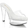 Perspex 13 cm MARTINI-501 mule à talon hauts transparent