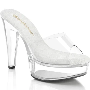 Perspex 13 cm MARTINI-501 mule à talon hauts transparent