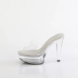 Perspex 13 cm MARTINI-501 mule à talon hauts transparent