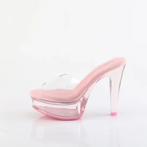 Perspex 13 cm MARTINI-501 mule à talon hauts rose