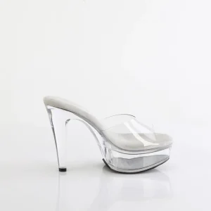 Perspex 13 cm MARTINI-501 mule à talon hauts transparent