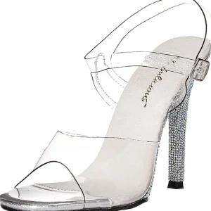 Pierre strass 11,5 cm GALA-08DM Sandales de soirée à talon