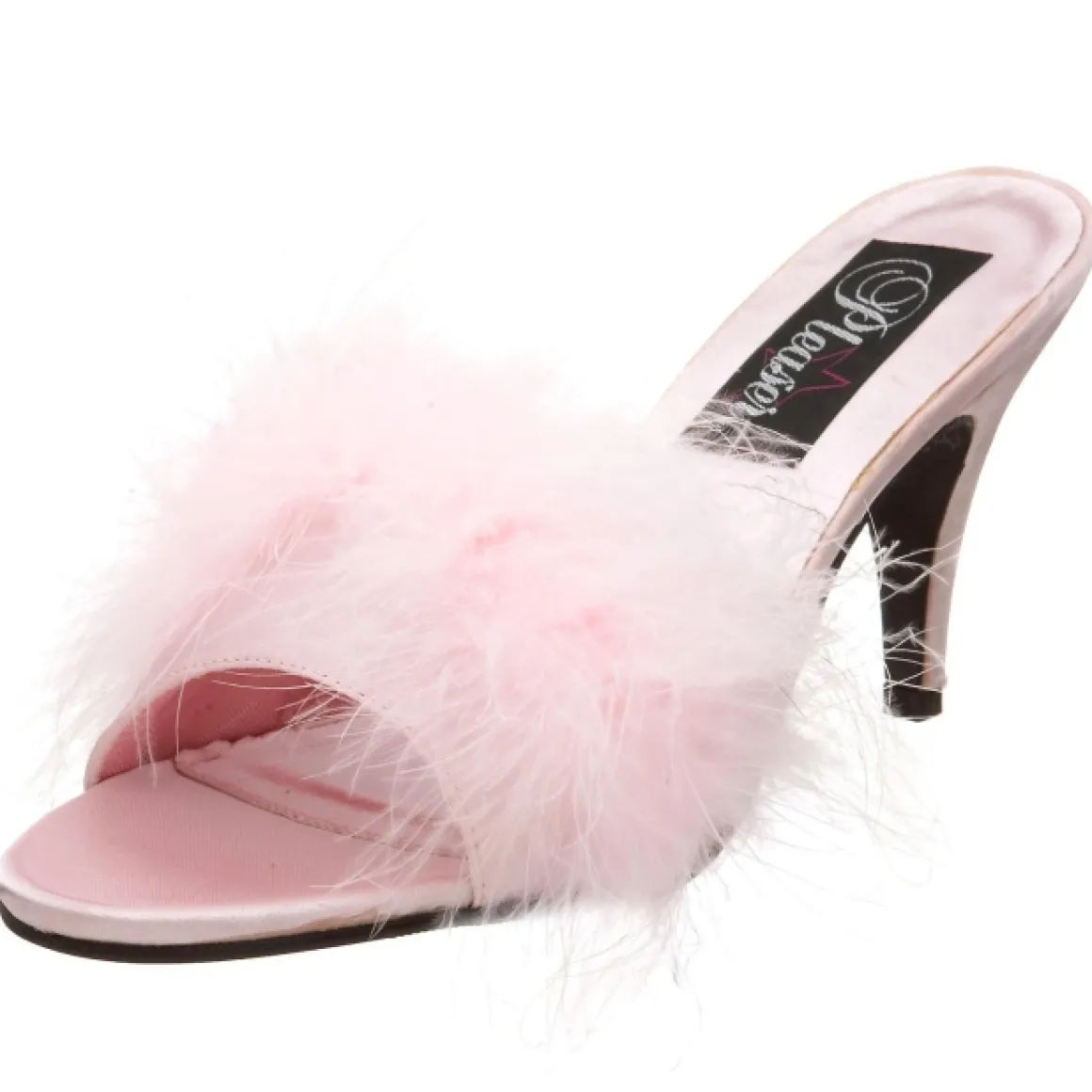pink__cm_amour_plumes_de__0.webp Pink 8 cm AMOUR-03 plumes de marabout Mules Chaussures