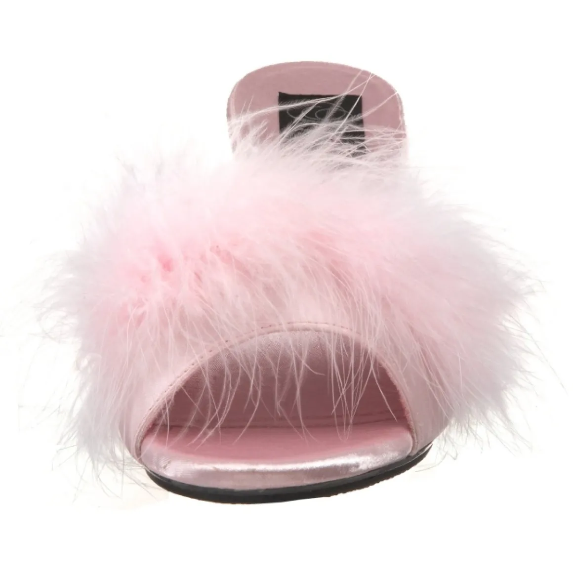 pink__cm_bellef_plumes_de_3.webp Pink 8 cm BELLE-301F plumes de marabout Mules Chaussures
