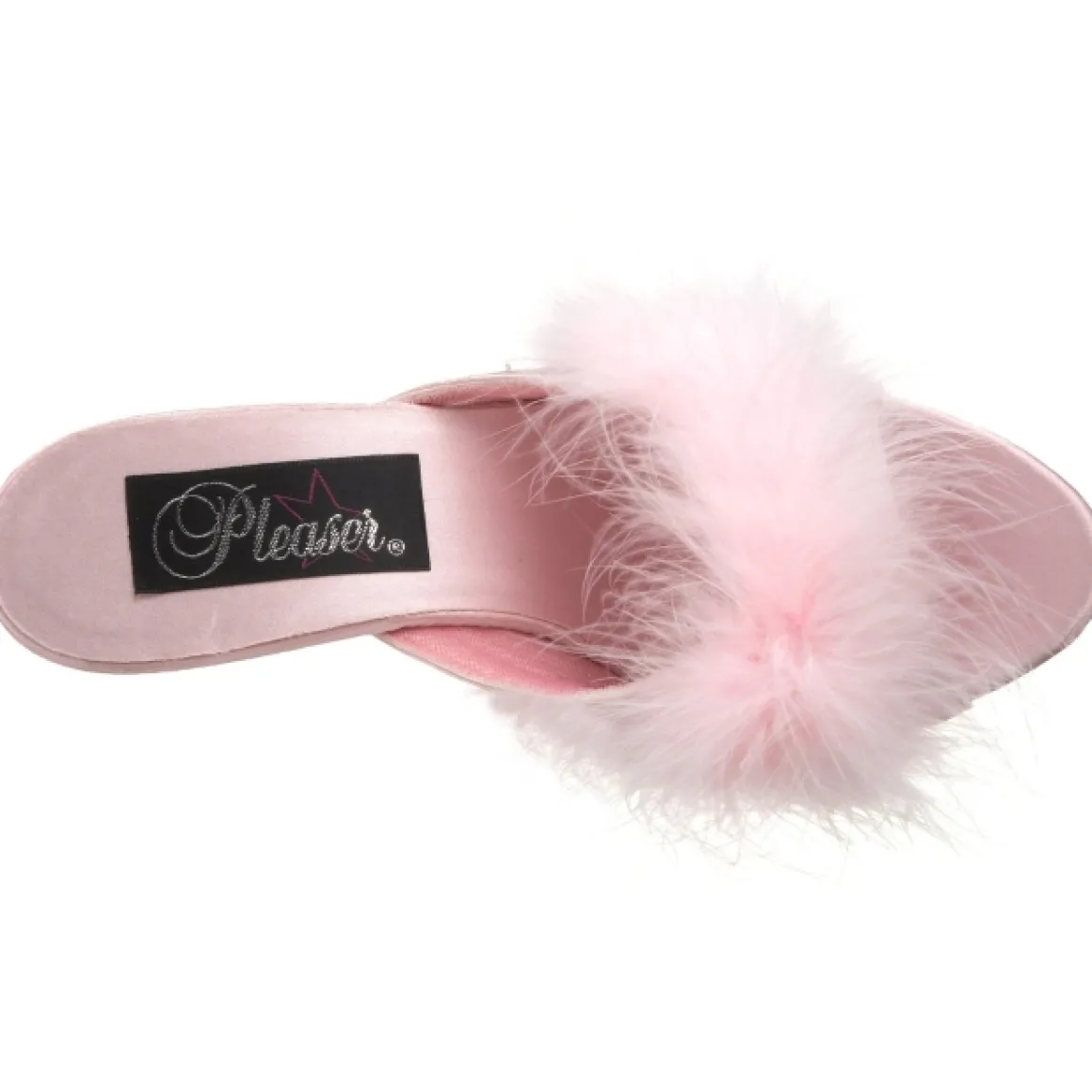 pink__cm_bellef_plumes_de_6.webp Pink 8 cm BELLE-301F plumes de marabout Mules Chaussures