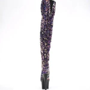 Pourpre Paillettes 20 cm ADORE-3020 bottes overknee plateforme de pole dance