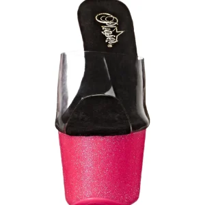 Rose 18 cm ADORE-701UVG neon plateforme mules talons hauts
