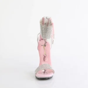 Rose 11,5 cm CHIC-47 bande de cheville sandales talon aiguille en métal