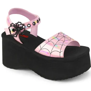 Rose 6,5 cm DemoniaCult FUNN-10 sandales plateforme lolita emo