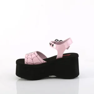 Rose 6,5 cm DemoniaCult FUNN-10 sandales plateforme lolita emo