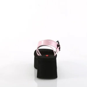 Rose 6,5 cm DemoniaCult FUNN-10 sandales plateforme lolita emo