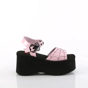 Rose 6,5 cm DemoniaCult FUNN-10 sandales plateforme lolita emo