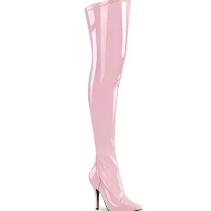 Rose Verni 13 cm SEDUCE-3000 bottes cuissardes hommes