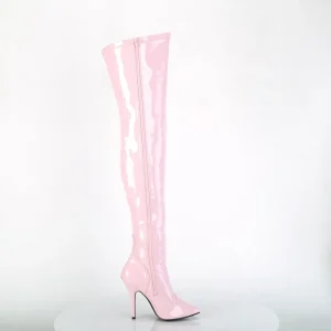 Rose Verni 13 cm SEDUCE-3000 bottes cuissardes hommes