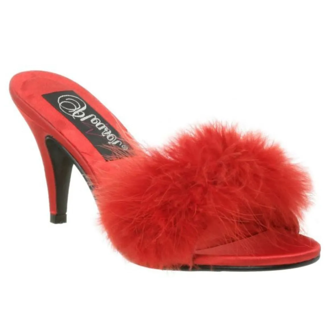 rouge__cm_amour_plumes_de_5.webp Rouge 8 cm AMOUR-03 plumes de marabout Mules Chaussures