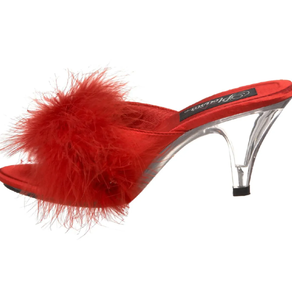 rouge__cm_bellef_plumes_d_1.webp Rouge 8 cm BELLE-301F plumes de marabout Mules Chaussures