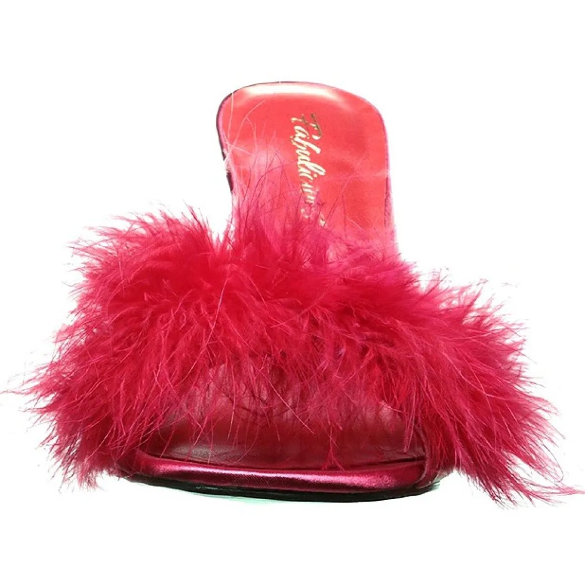 rouge__cm_classiquef_mule_3.webp Rouge 10 cm CLASSIQUE-01F mules femmes avec plumes de marabout