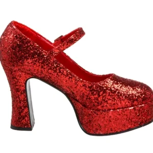 Rouge Etincelle 11 cm MARYJANE-50G Escarpins Talon Haut Mary Jane
