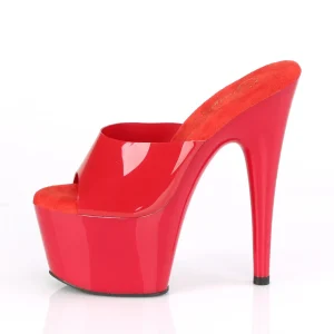 Rouge Jelly-Like 18 cm ADORE-701N mules talons hauts de pole dance