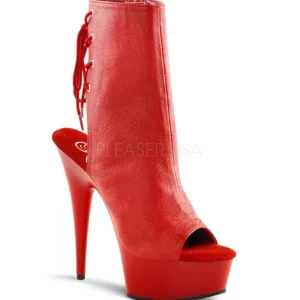 Rouge Mat 15 cm DELIGHT-1018 Plateforme Bottines
