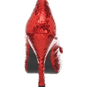 Rouge Paillettes 11,5 cm OZ-06 Chaussures Escarpins de Soirée