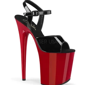 Rouge plateforme 20 cm FLAMINGO-809 talons hauts pleaser