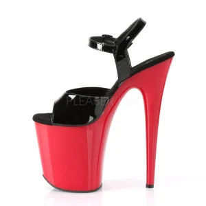 Rouge plateforme 20 cm FLAMINGO-809 talons hauts pleaser