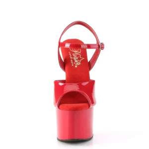 Rouge sandales plateforme 18 cm PASSION-709 sandales talons hauts pleaser