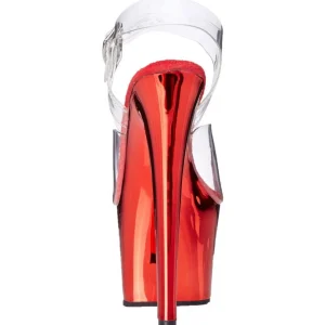 Rouge Transparent 18 cm SKY-308 Plateforme Haut Talon