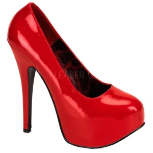 Rouge Verni 14,5 cm Burlesque BORDELLO TEEZE-06 Escarpins Haut Talon