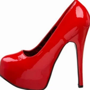 Rouge Verni 14,5 cm Burlesque BORDELLO TEEZE-06 Escarpins Haut Talon