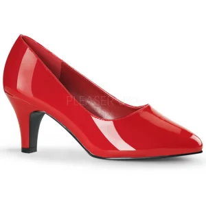 Rouge Verni 8 cm DIVINE-420W escarpins à talons hauts