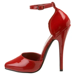 Rouge Verni 15 cm DOMINA-402 escarpins à talons hauts