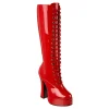 Rouge Verni 13 cm ELECTRA-2020 Bottes Femmes pour Hommes