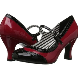Rouge Verni 7,5 cm JENNA-06 grande taille escarpins femmes