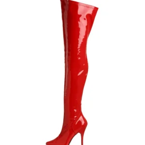 Rouge Verni 13 cm SEDUCE-3000 bottes overknee femme