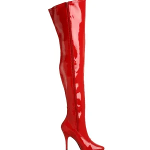 Rouge Verni 13 cm SEDUCE-3000 bottes overknee femme