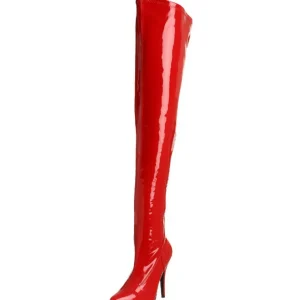Rouge Verni 13 cm SEDUCE-3000 bottes overknee femme