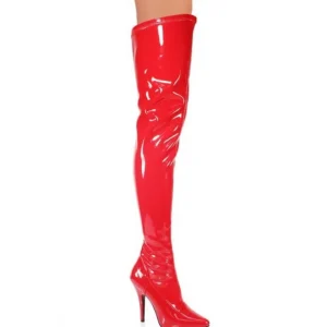 Rouge Verni 13 cm SEDUCE-3000 bottes overknee femme