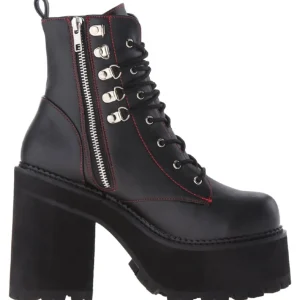 Similicuir 12 cm ASSAULT-100 bottines gothique semelles épaisses