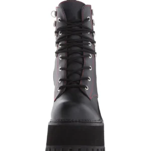 Similicuir 12 cm ASSAULT-100 bottines gothique semelles épaisses