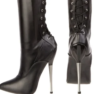Similicuir 16 cm DAGGER-3060 fétiche cuissardes bottes