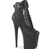 Similicuir 20 cm FLAMINGO-800-05 bottines plateforme à lacets en noir
