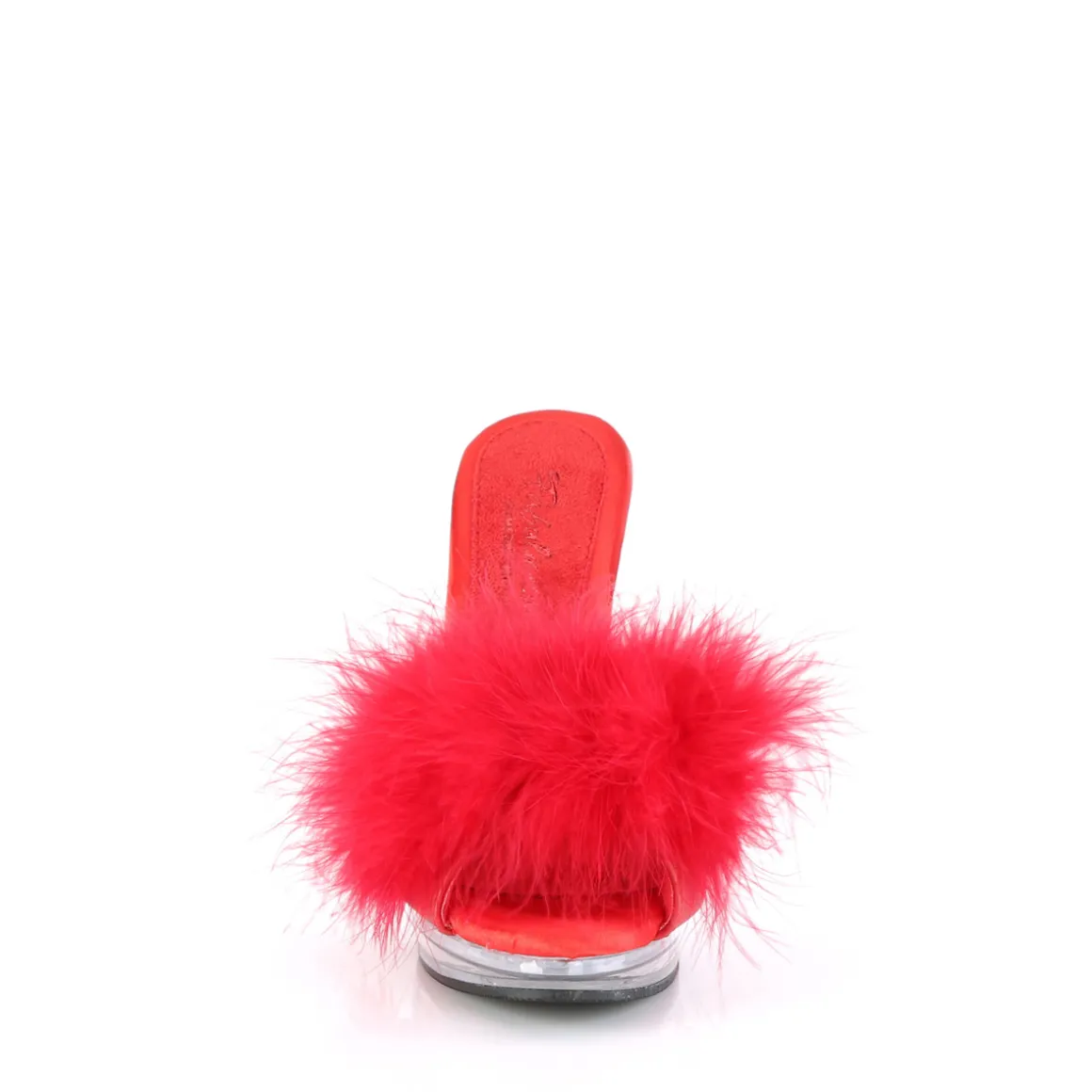 similicuir__cm_gloryf_mul_1.webp Similicuir 12,5 cm GLORY-501F-8 mule à talon hauts plume rouge