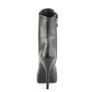 Similicuir 13,5 cm INDULGE-1020 fétiche bottines à talons aiguilles noirs