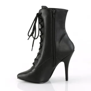 Similicuir 13 cm SEDUCE-1020 fétiche bottines à talons aiguilles noirs