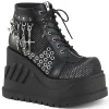 Similicuir 12 cm STOMP-18 bottines plateforme compensées lolita